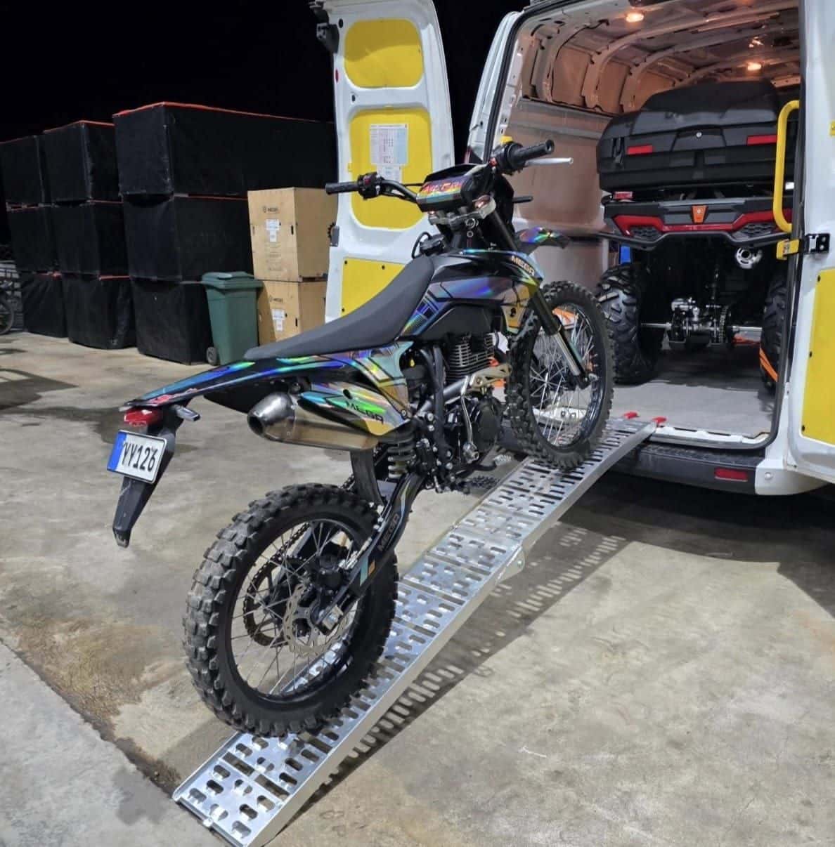 Motosiklet – ATV Yükleme Rampası — Tek rampa 380 kg taşır, stoktan anında teslim